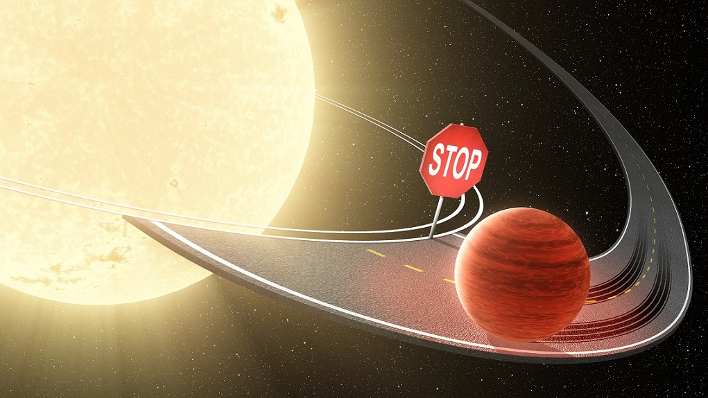 Artists impression showing the migration problem for "Hot Jupiter" planetary systems NASA/JPL-Caltech